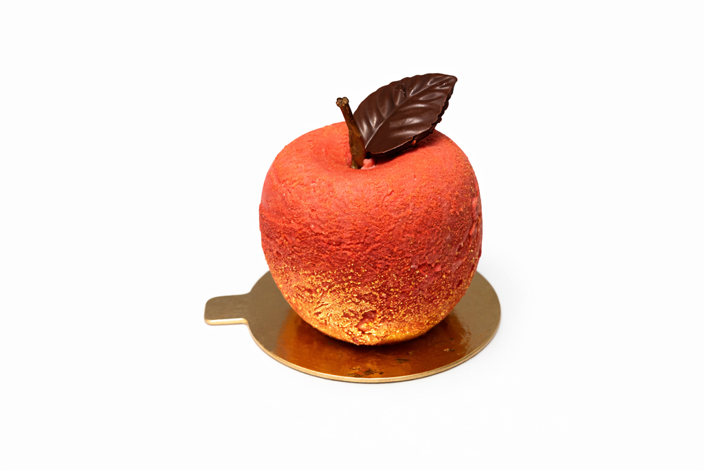 Pomme rouge trompe l’œil